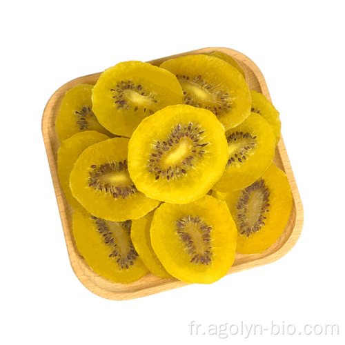 Snack sain des fruits de fruits de kiwi séchés verts